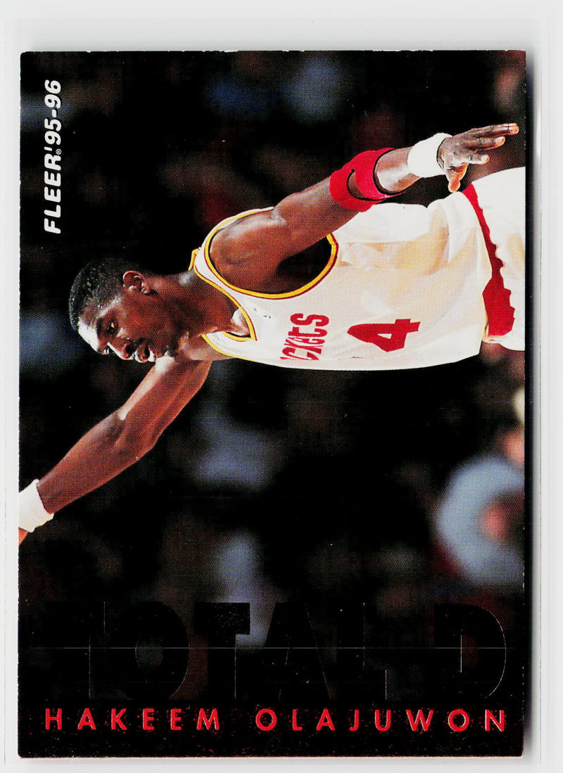 1995-96 Fleer #6 Hakeem Olajuwon Total D-1