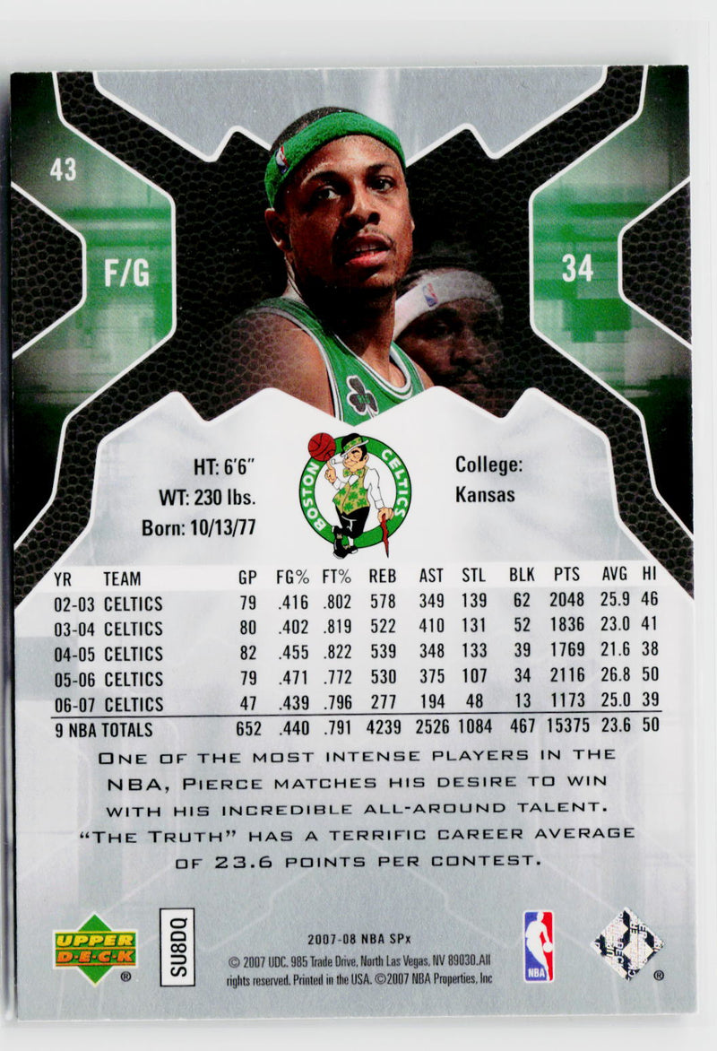 2007-08 SPx #43 Paul Pierce-2