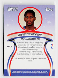 2001-02 Topps TCC #HH3 Tracy McGrady Heroes Honor-2