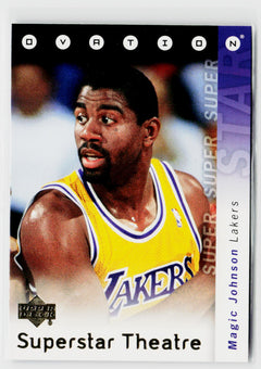 2006-07 Upper Deck Ovation #ST-JO Magic Johnson Superstar Theatre-2