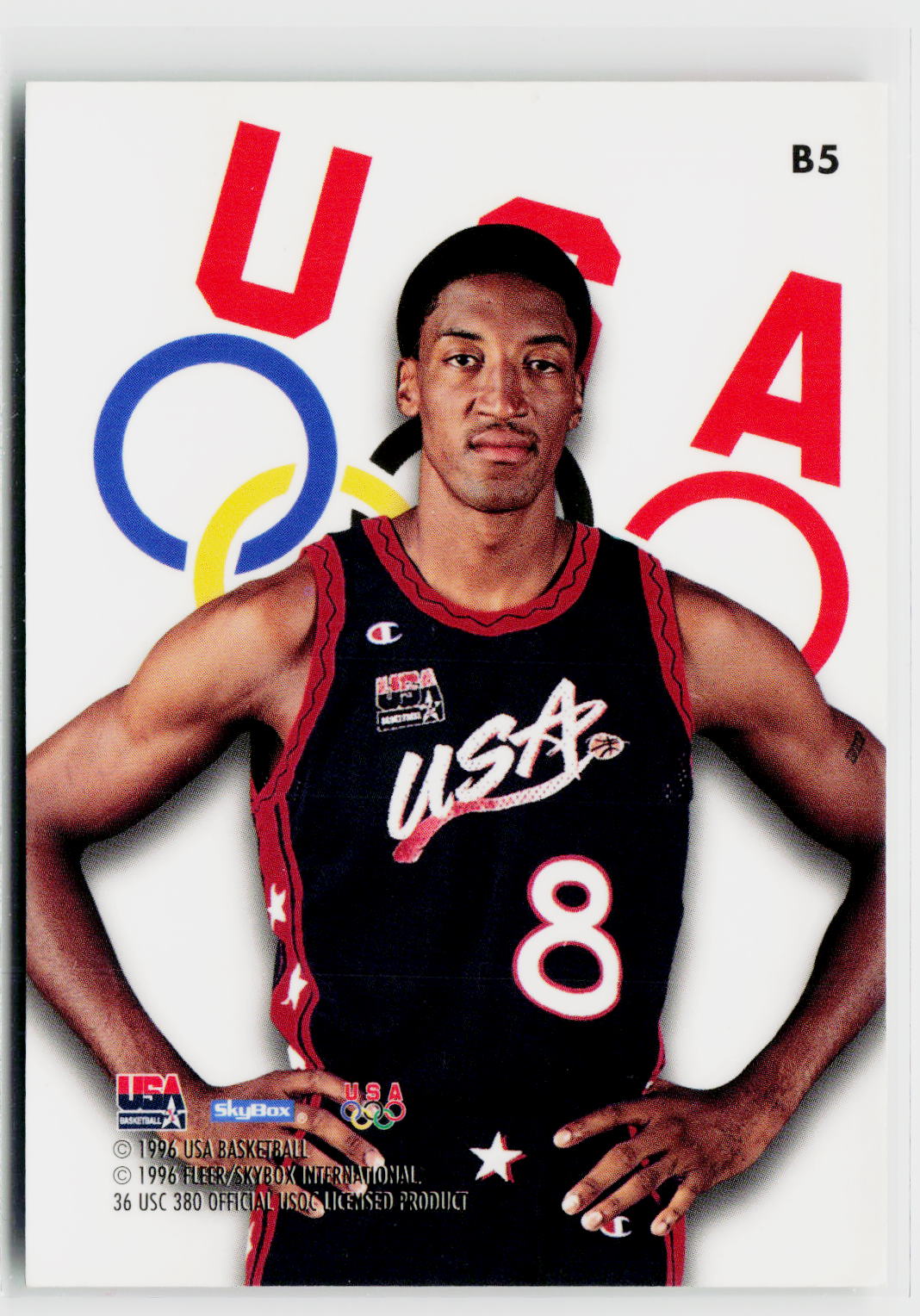 1996 SkyBox USA #B5 Scottie Pippen Bronze-4