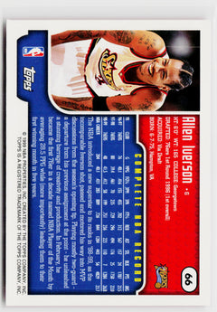 1999-00 Topps #66 Allen Iverson-4