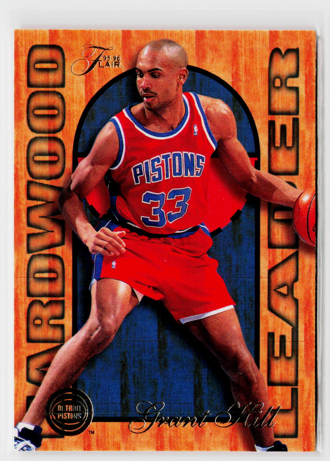 1995-96 Fleer #8 Grant Hill Flair Hardwood Leader-3