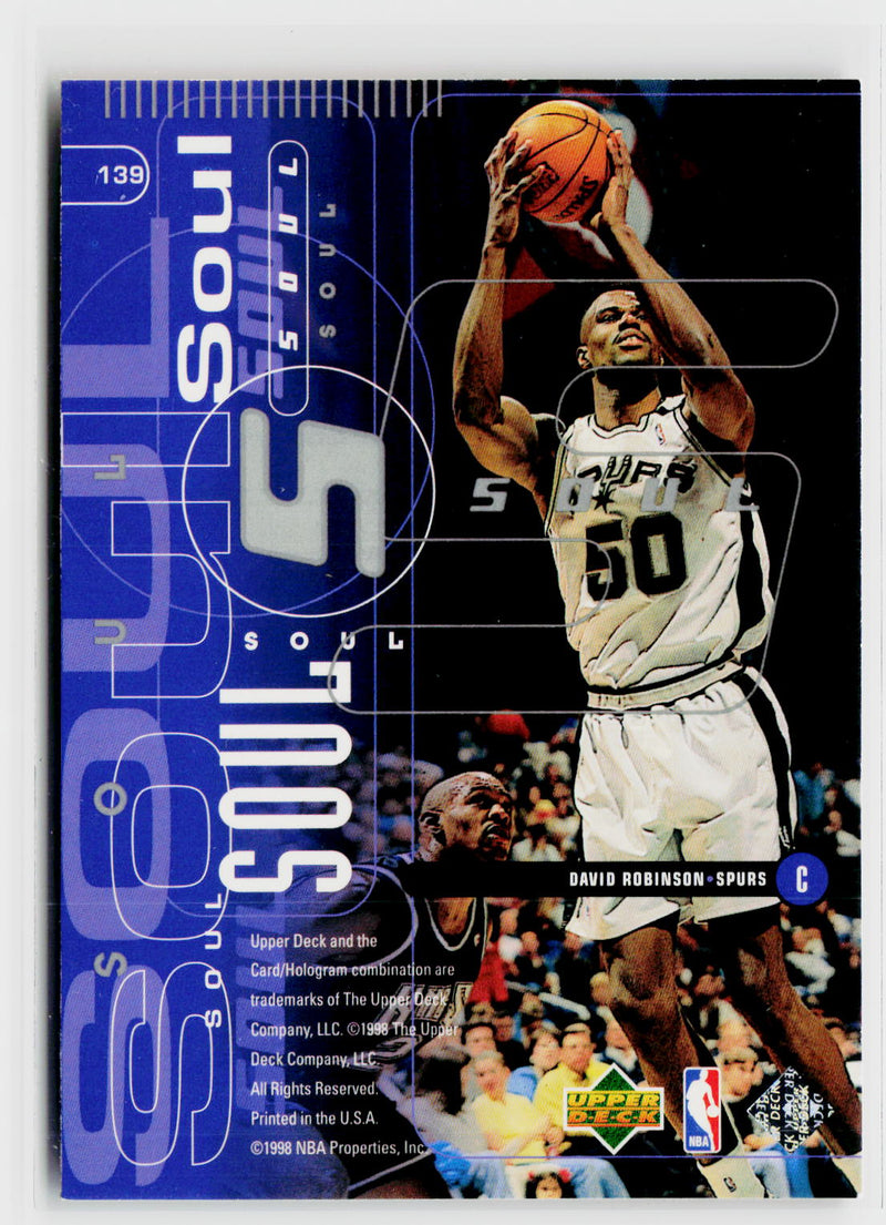 1998-99 Upper Deck #139 Tim Duncan / David Robinson-8