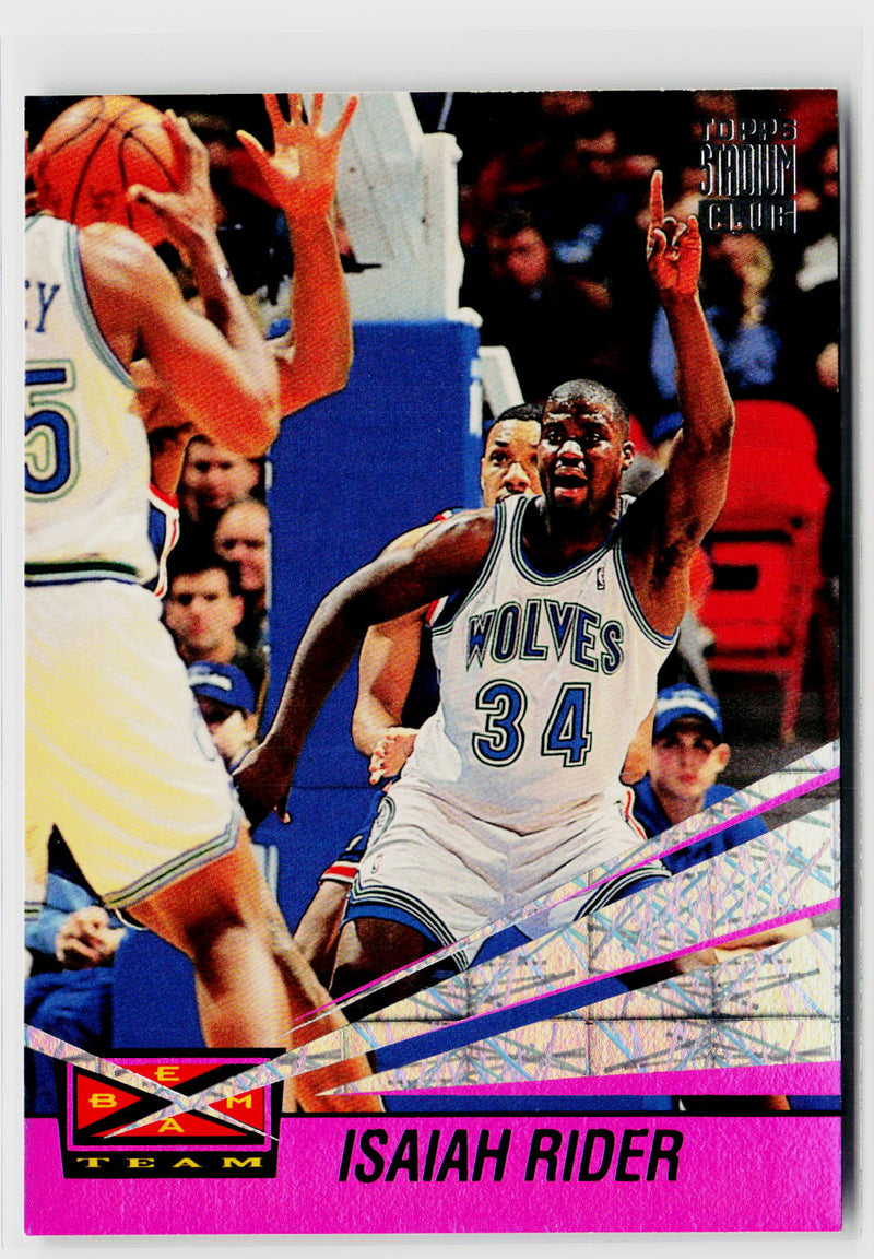 1993-94 Stadium Club #24 Isaiah Rider Beam Team-1