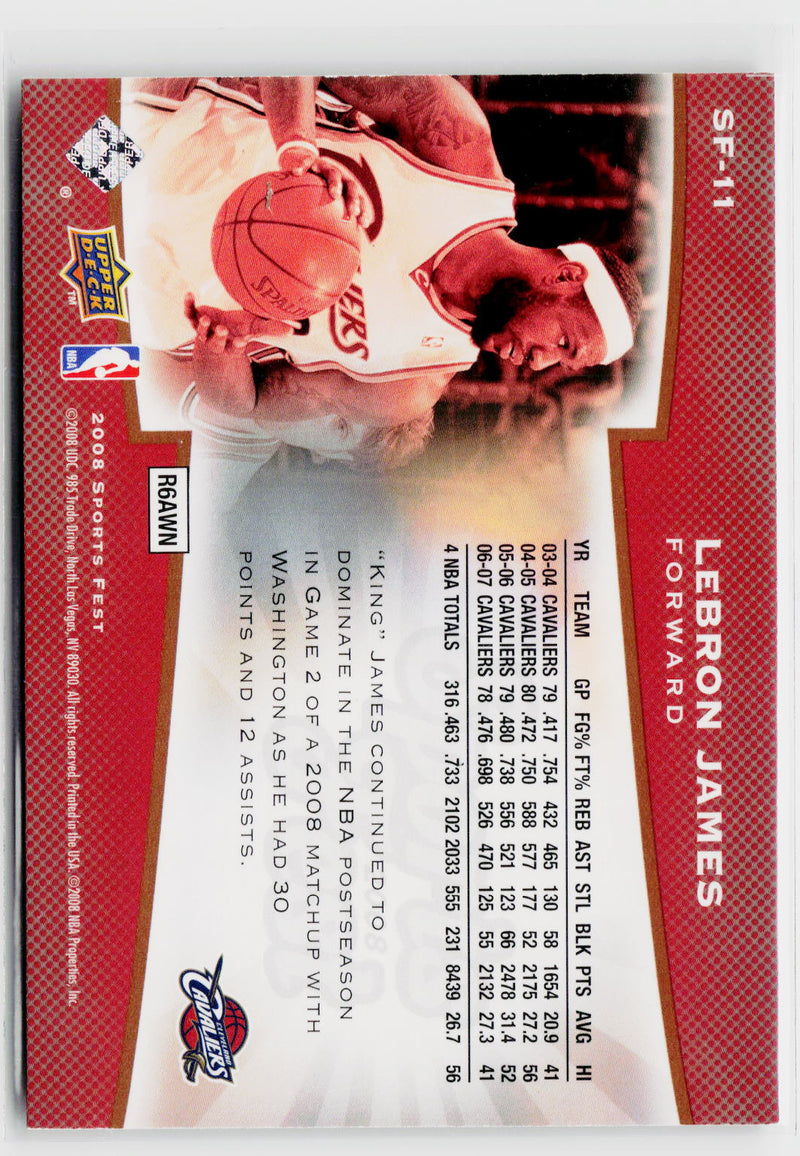 2008 Upper Deck SportsFest #SF-11 LeBron James-2