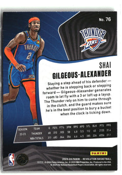 2023-24 Panini Revolution #76 Shai Gilgeous-Alexander-2