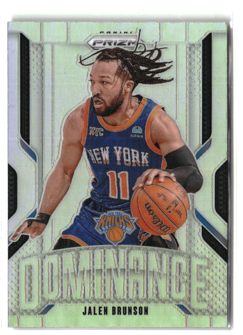 2024-25 Panini Prizm #17 Jalen Brunson Dominance Prizms Silver-1