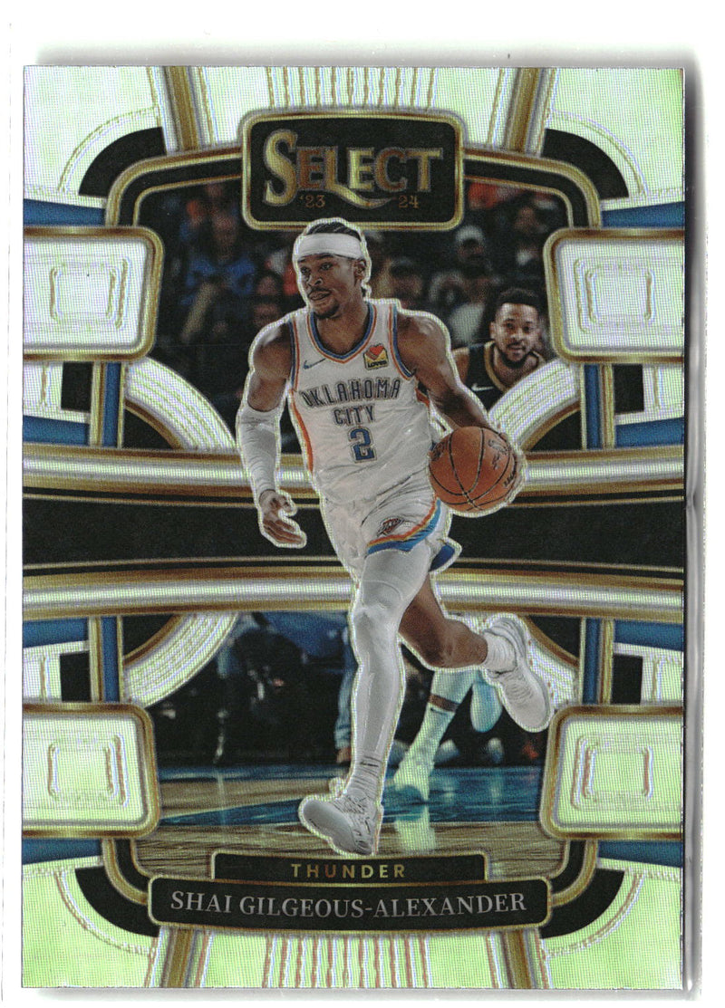 2023-24 Panini Select #57 Shai Gilgeous-Alexander Silver Prizms-1