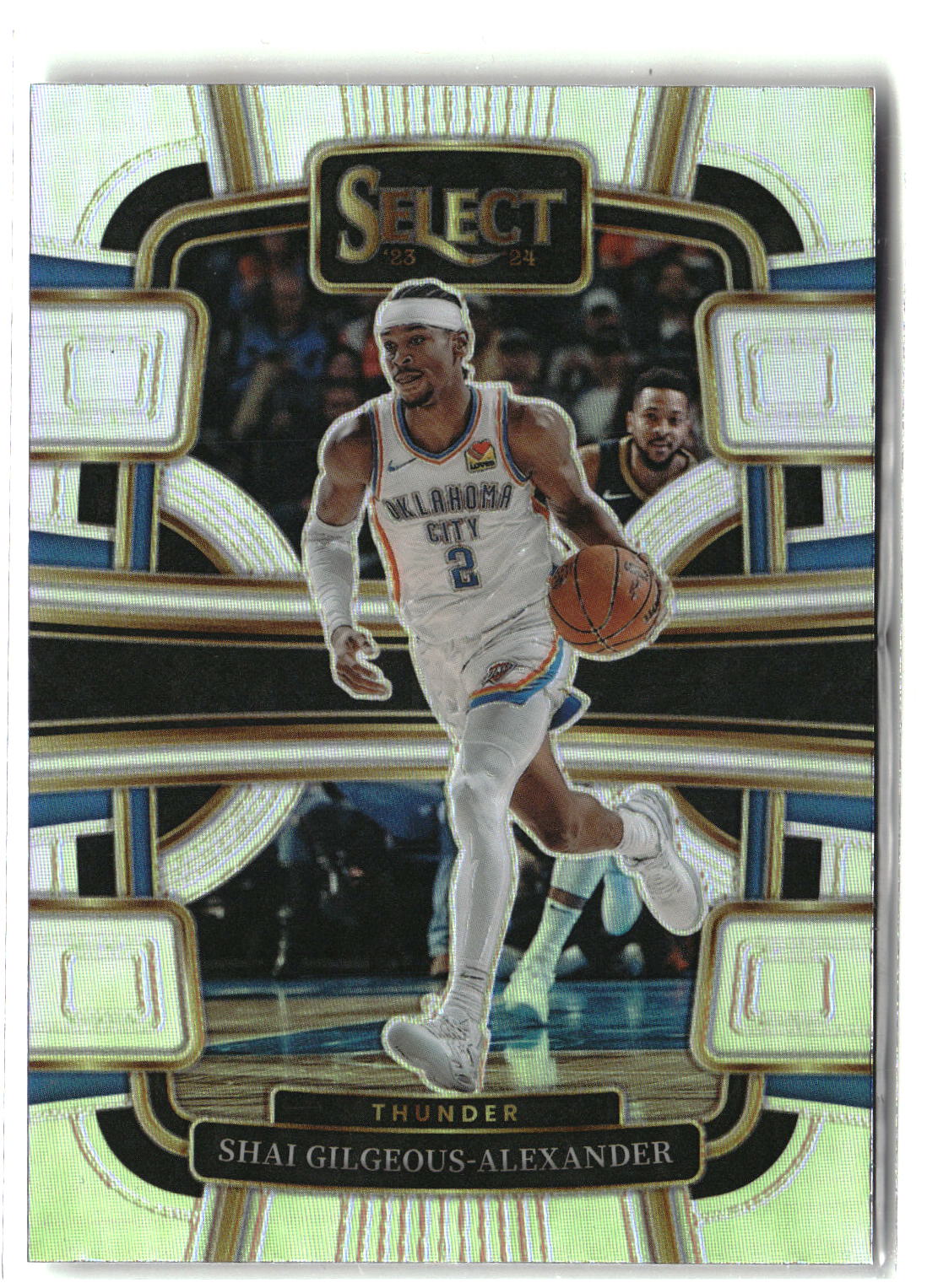 2023-24 Panini Select #57 Shai Gilgeous-Alexander Silver Prizms-3