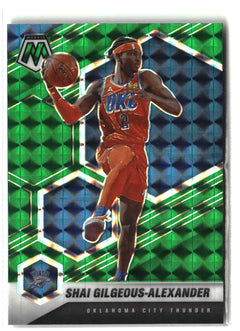 2020-21 Panini Mosaic #103 Shai Gilgeous-Alexander Mosaic Green-1