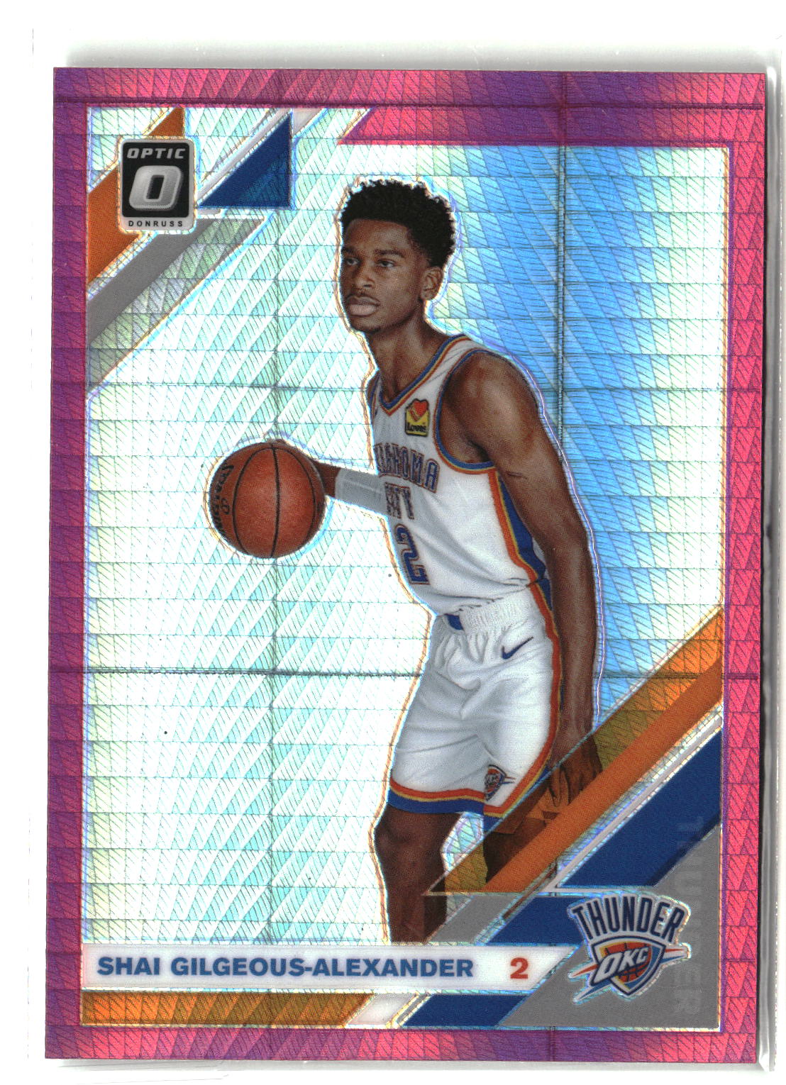 2019-20 Donruss Optic #113 Shai Gilgeous-Alexander Hyper Pink-3