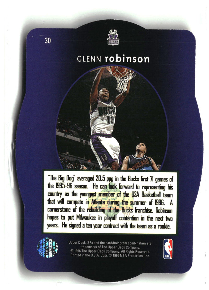 1996 SPx #30 Glenn Robinson Gold-4