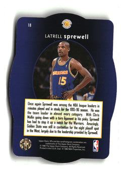 1996 SPx #18 Latrell Sprewell-2