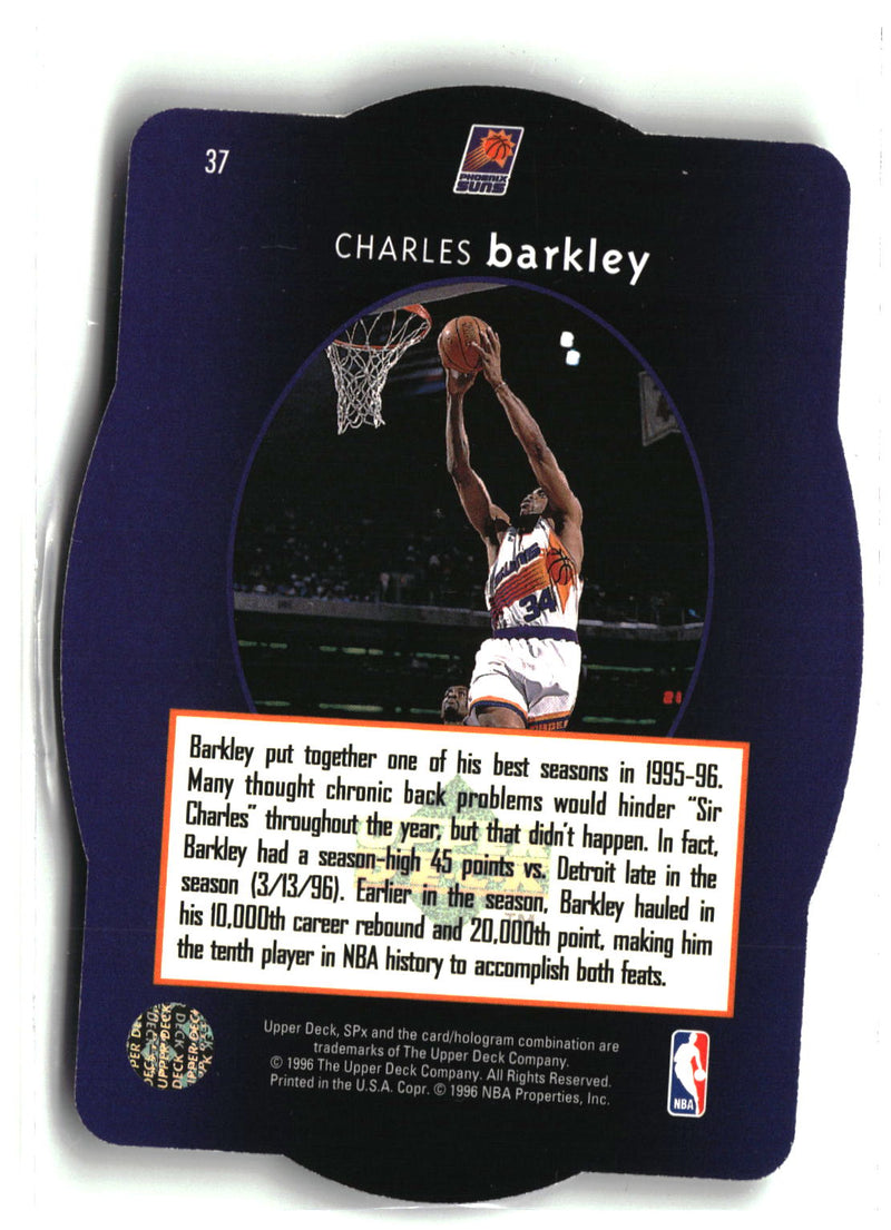 1996 SPx #37 Charles Barkley-2