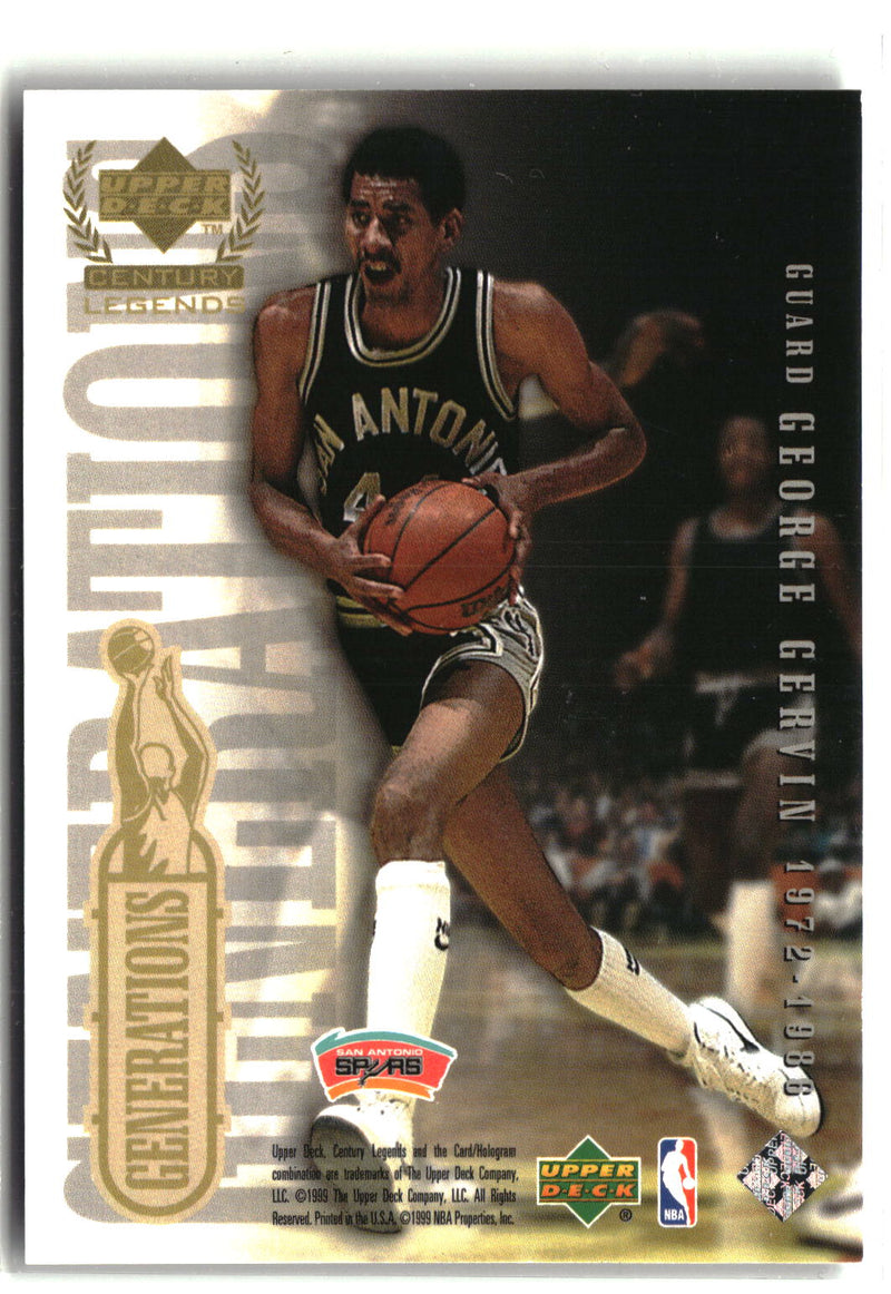 1998-99 Upper Deck Century Legends #NNO Grant Hill / George Gervin Generations-2