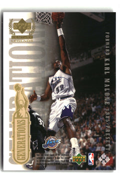1998-99 Upper Deck Century Legends #NNO Antoine Walker / Karl Malone Generations-2