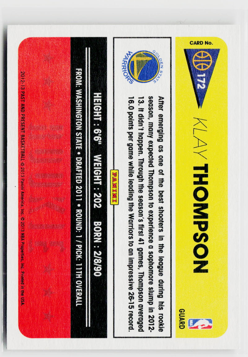 2012-13 Panini Past & Present #172 Klay Thompson-2