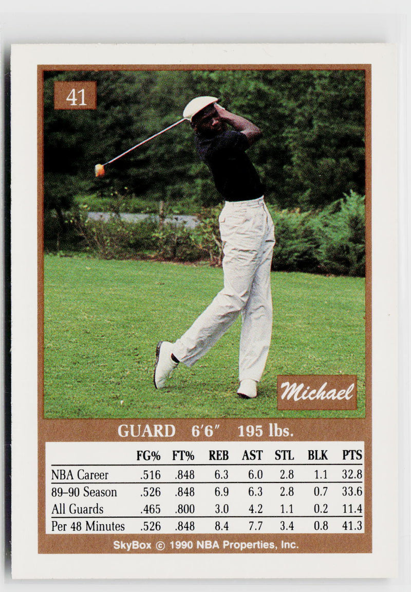 1990-91 SkyBox #41 Michael Jordan-2