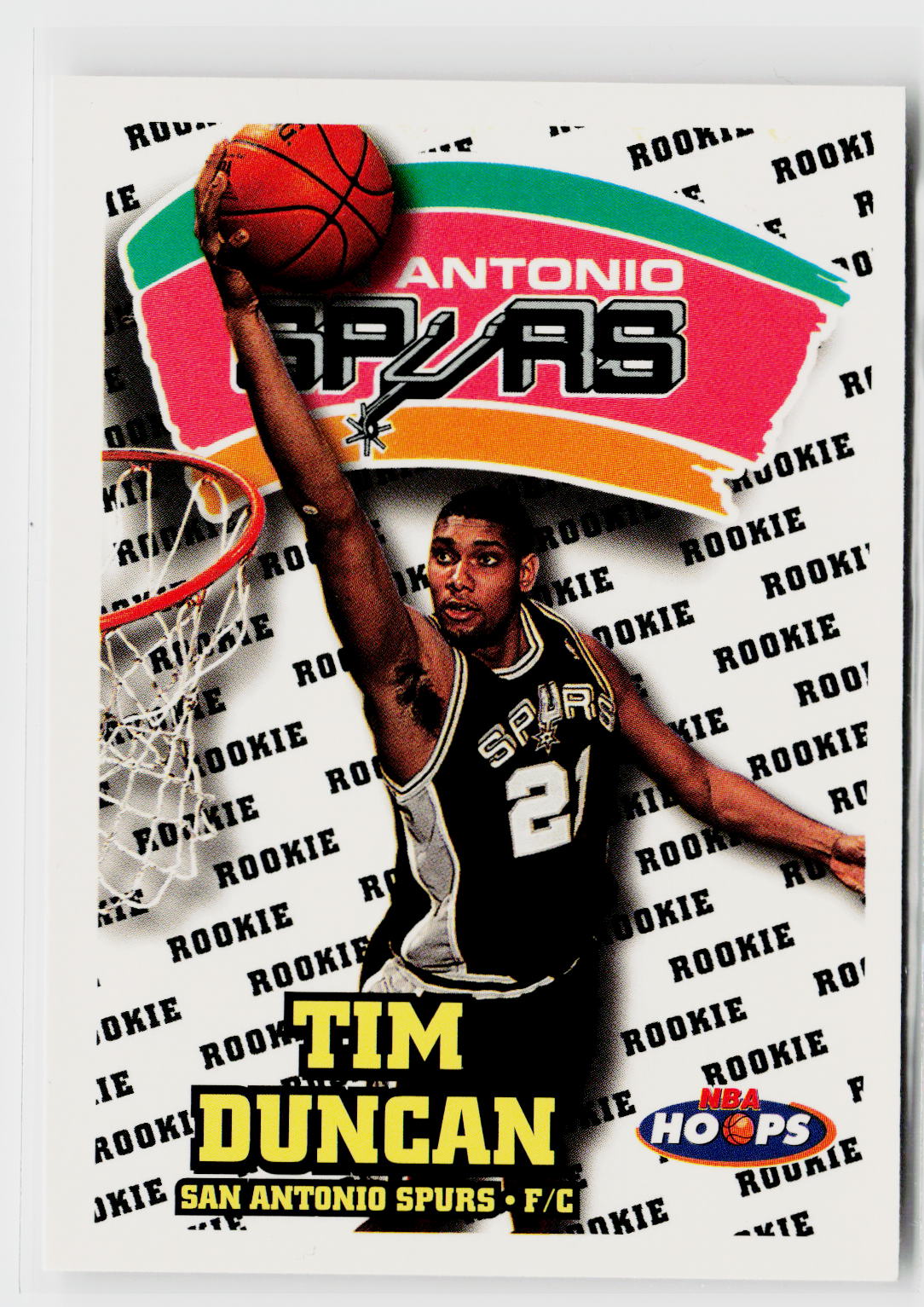 1997-98 Hoops #166 Tim Duncan-3