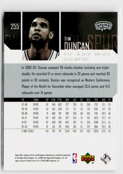 2003-04 Upper Deck #255 Tim Duncan-2
