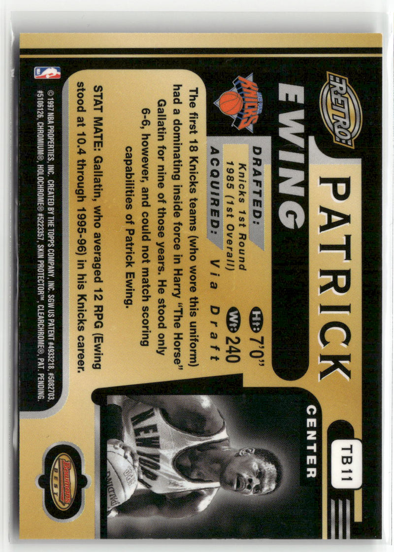 1996-97 Bowman's Best #TB11 Patrick Ewing-2