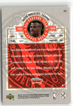 1998-99 Upper Deck Century Legends #A12 David Robinson All-Century Team-2
