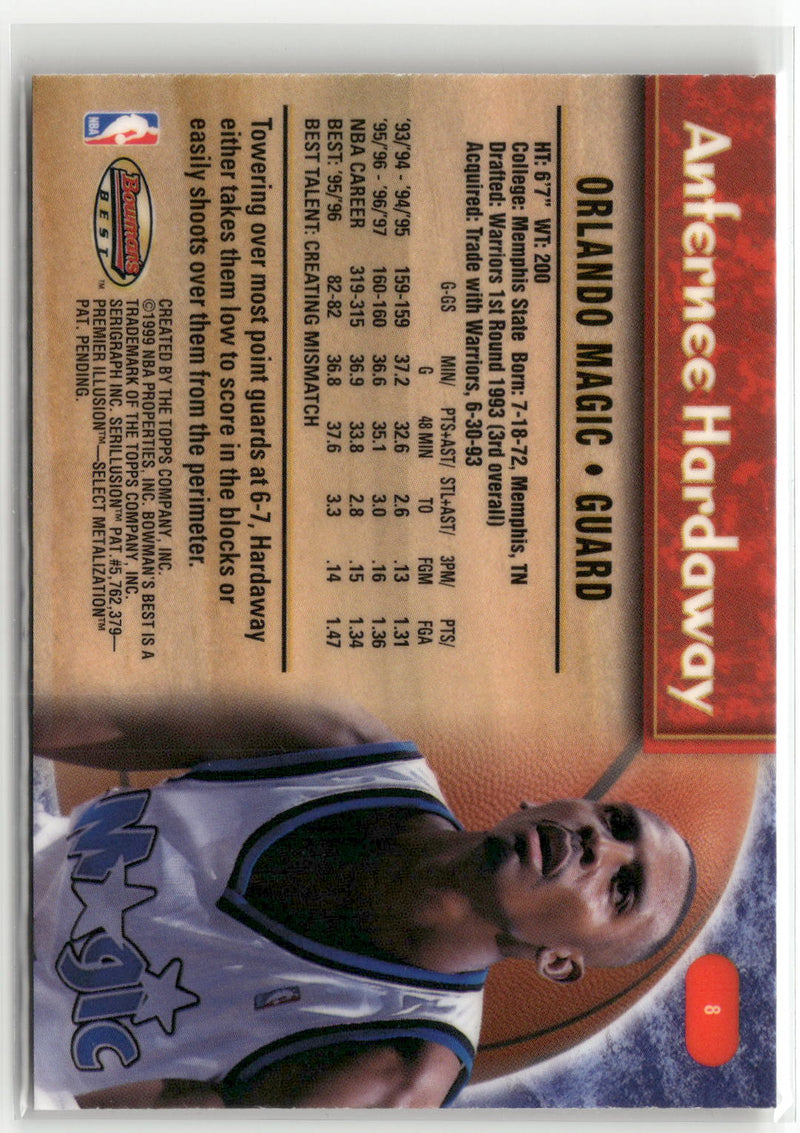 1998-99 Bowman's Best #8 Anfernee Hardaway-2