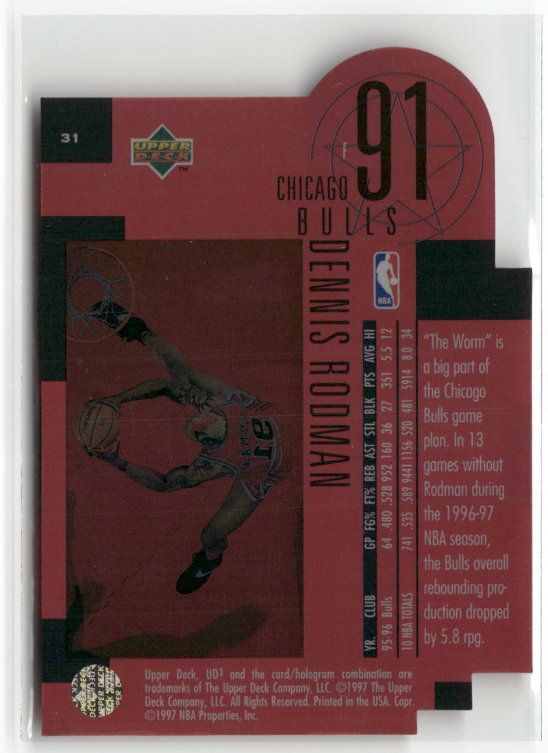 1996-97 Upper Deck UD3 #31 Dennis Rodman-3