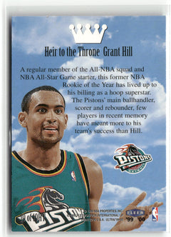 1999-00 Ultra #10 HT Grant Hill Heir to the Throne-4