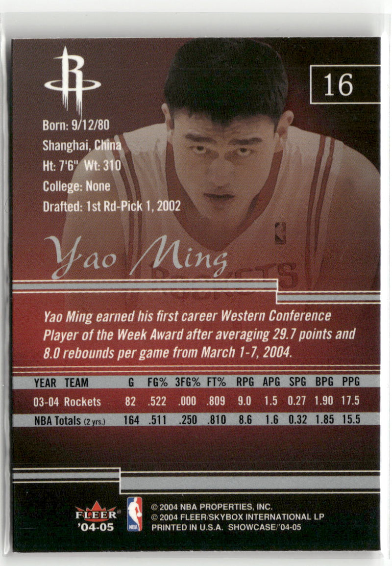 2004-05 Fleer Showcase #16 Yao Ming-2