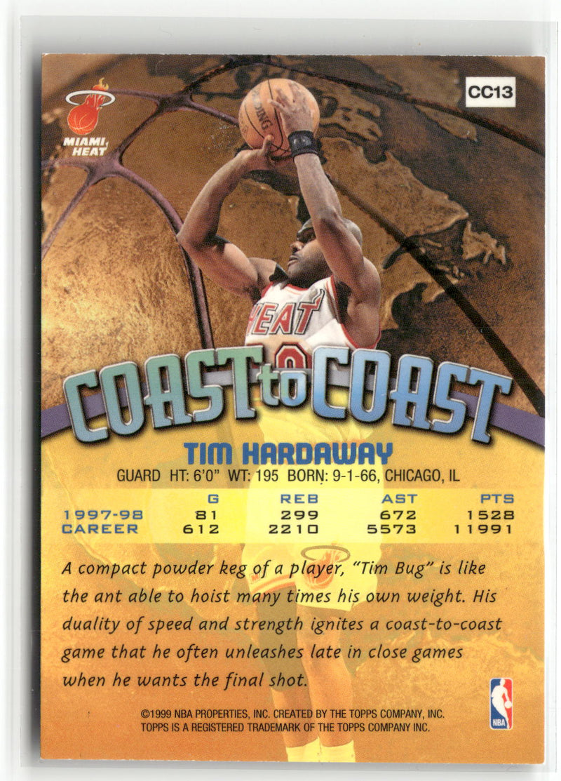 1998-99 Topps #CC13 Tim Hardaway Coast to Coast-2