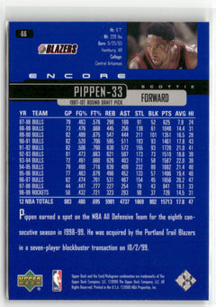 1999-00 Upper Deck Encore #66 Scottie Pippen-2