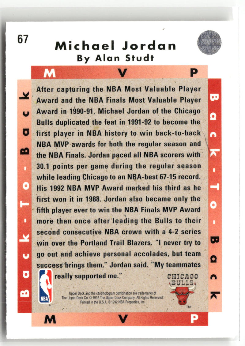 1992-93 Upper Deck #67 Michael Jordan-2