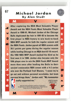 1992-93 Upper Deck #67 Michael Jordan-6