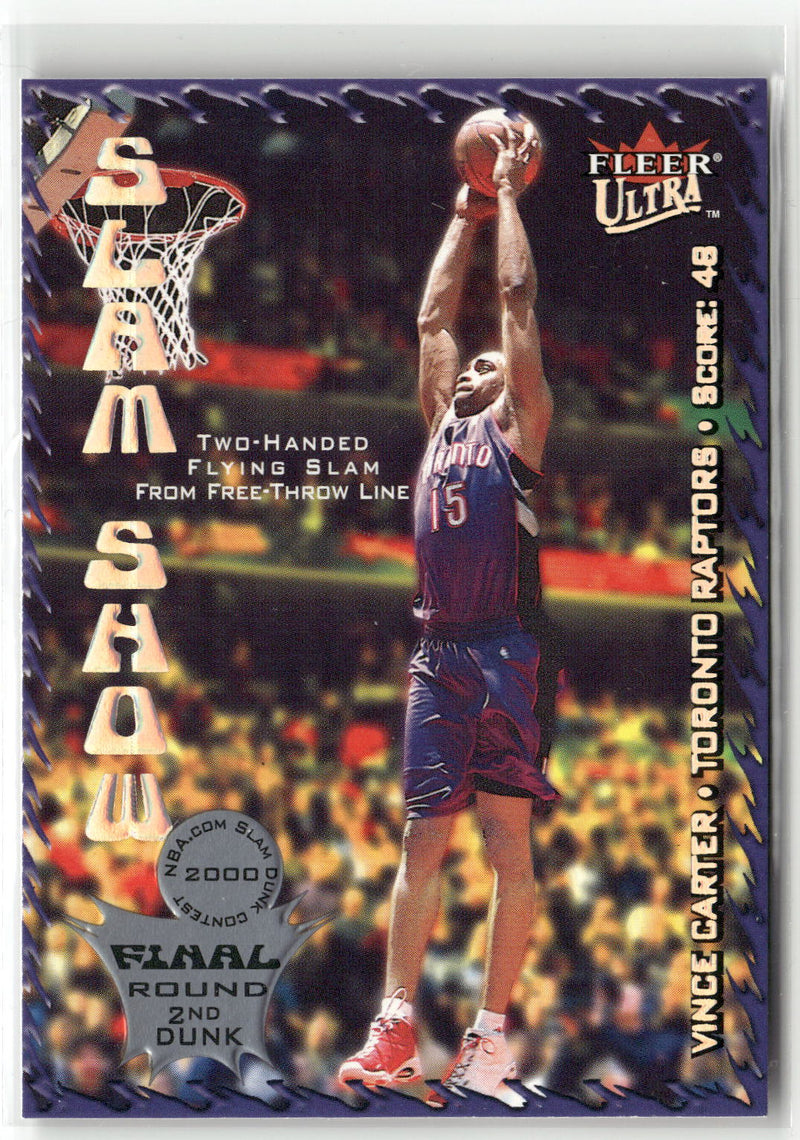 2000-01 Ultra #10 SS Vince Carter Slam Show-1