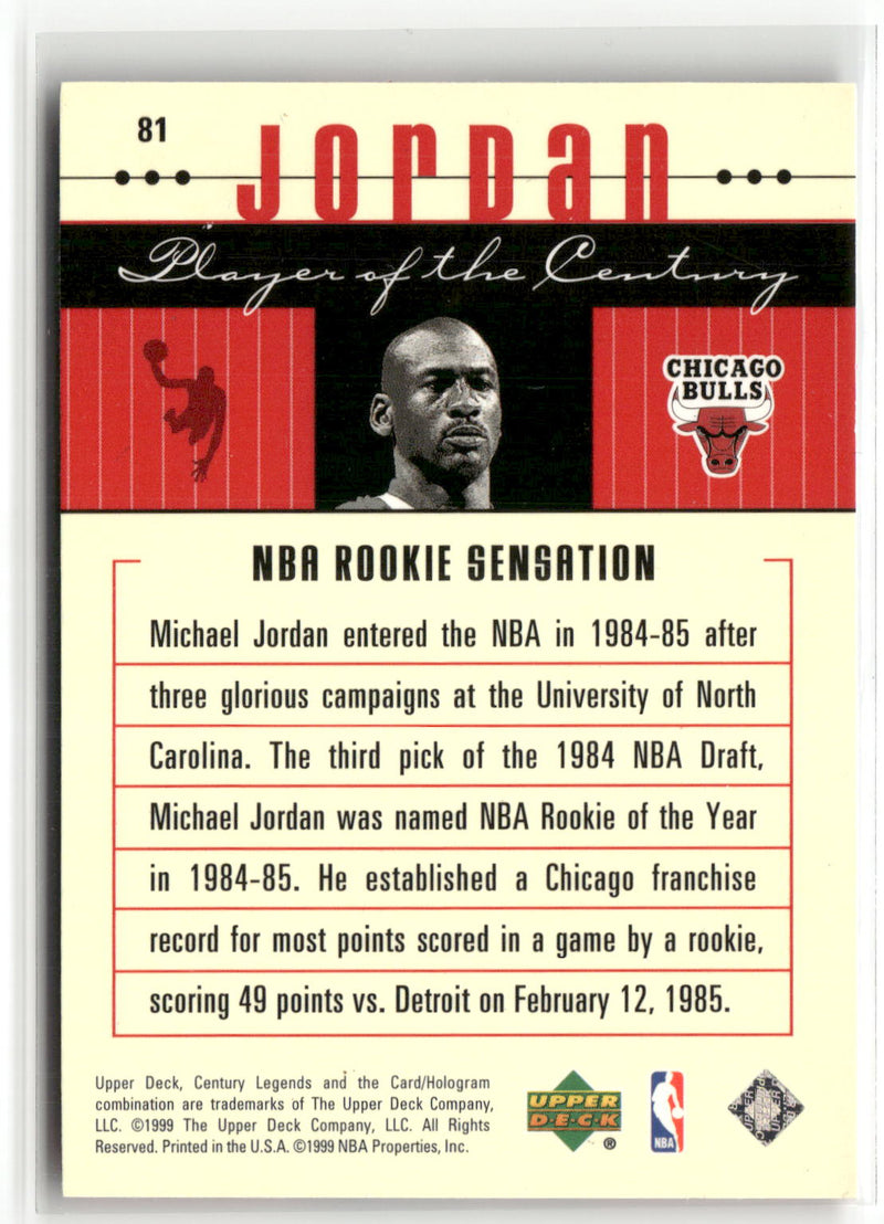 1998-99 Upper Deck Century Legends #81 Michael Jordan-2