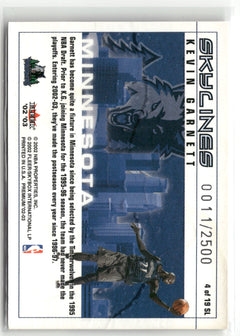 2002-03 Fleer Premium #4 SL Kevin Garnett Skylines 0011/2500-2