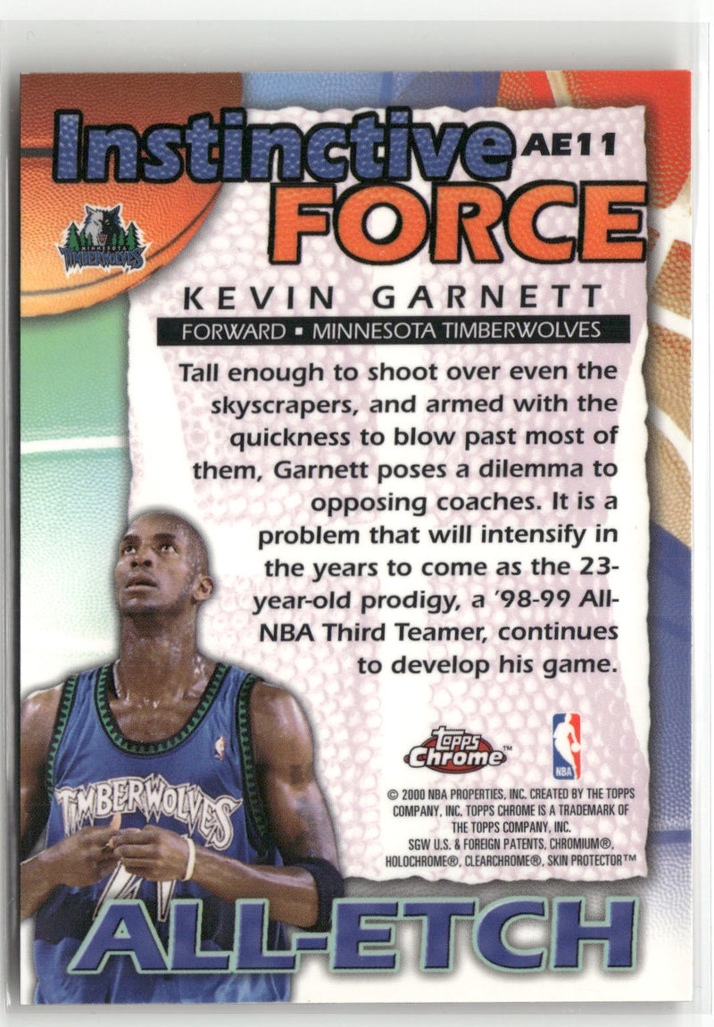 1999-00 Topps Chrome #AE11 Kevin Garnett All-Etch-2