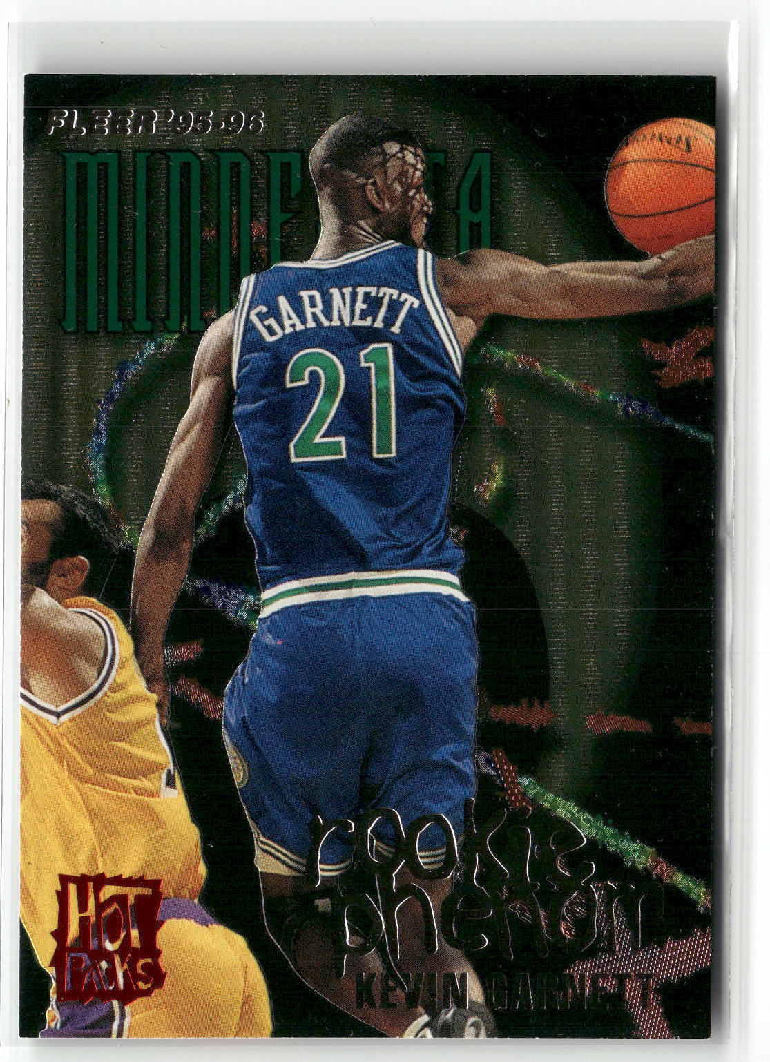 1995-96 Fleer European #490 Kevin Garnett Hot Packs