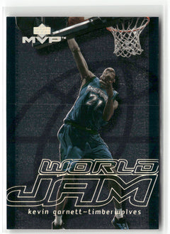 2000-01 Upper Deck MVP #WJ7 Kevin Garnett World Jam-1