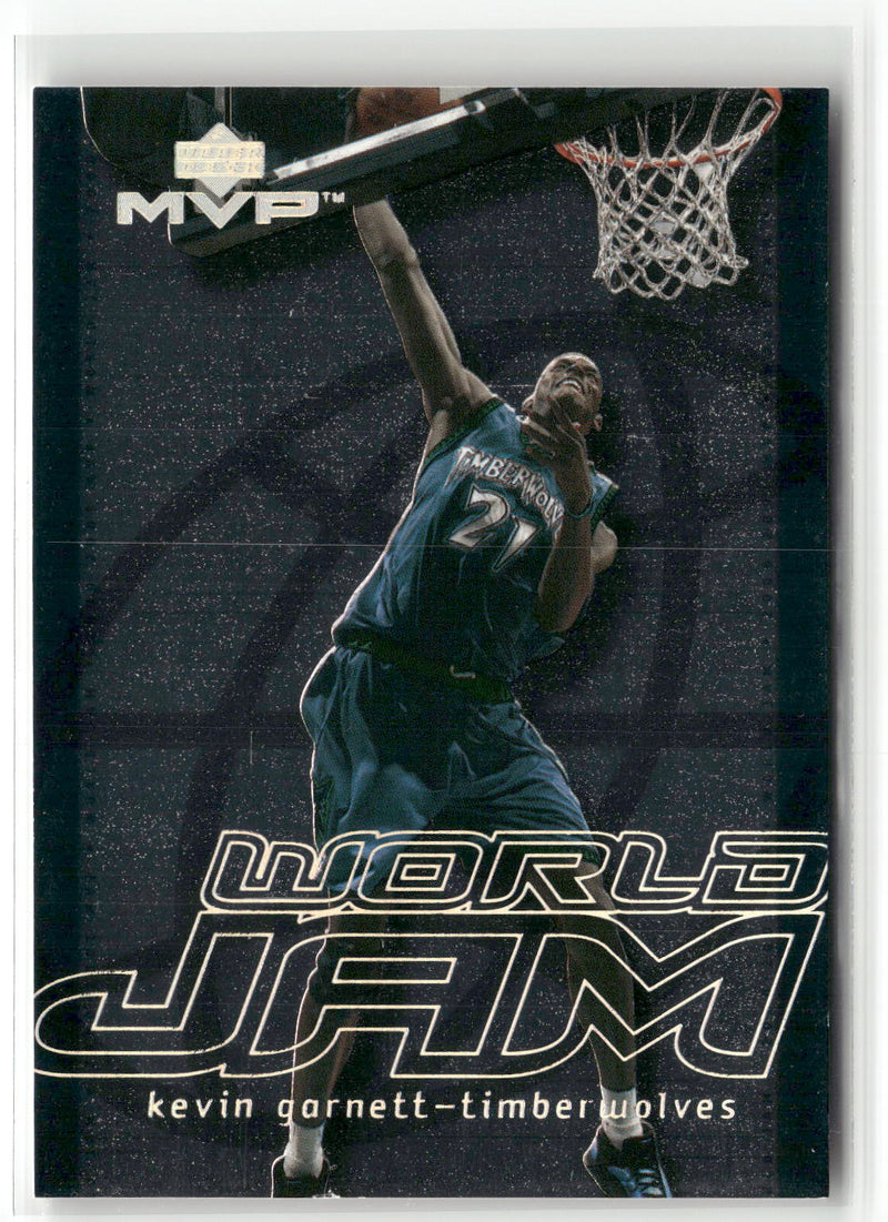2000-01 Upper Deck MVP #WJ7 Kevin Garnett World Jam-1