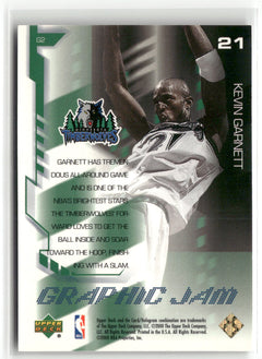 2000-01 Upper Deck #G2 Kevin Garnett Graphic Jam-3