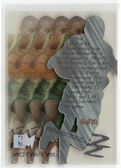 1995-96 Metal #6 Gary Payton Slick Silver-2