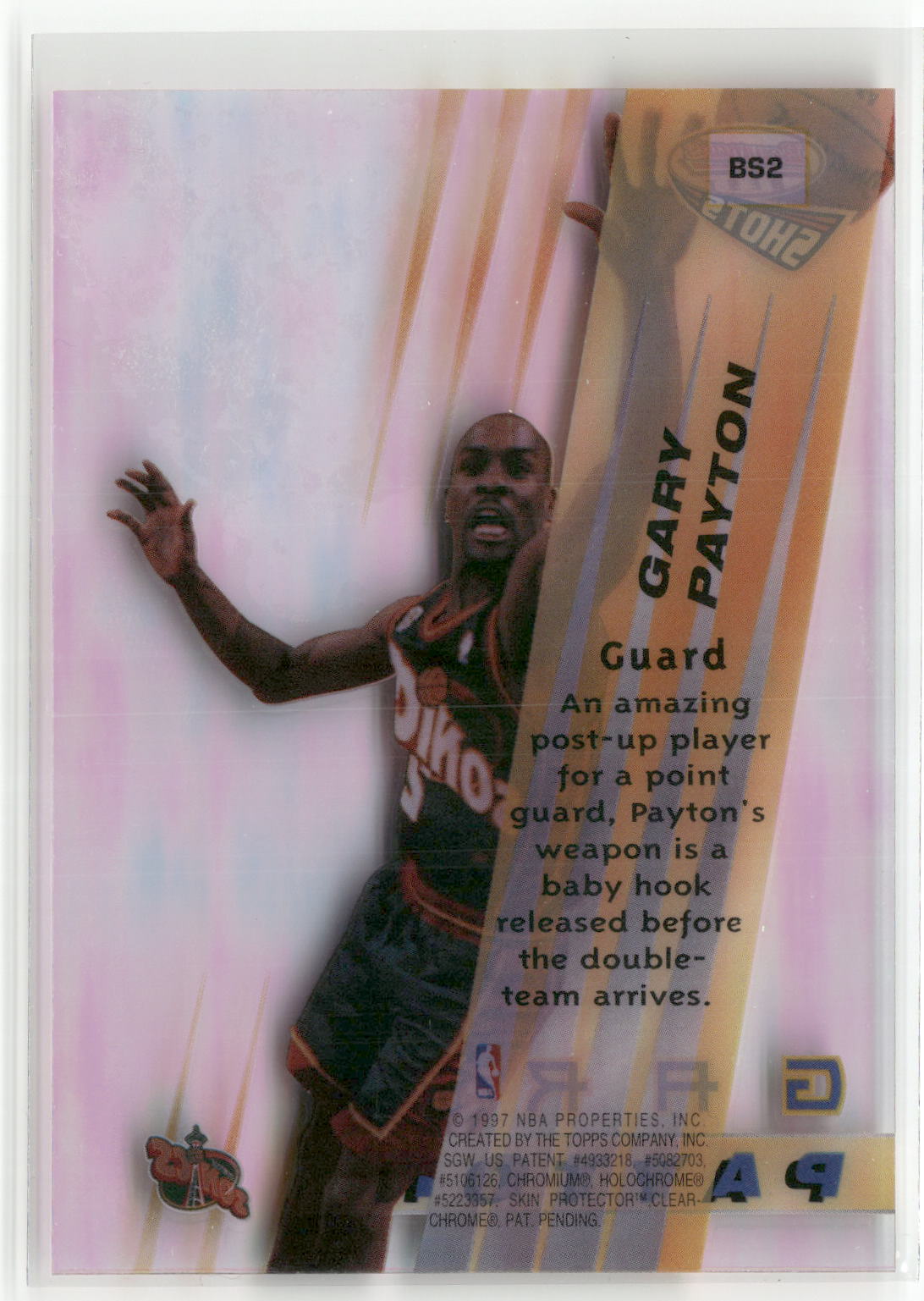 1996-97 Bowman's Best #BS2 Gary Payton Shots Refractor-2
