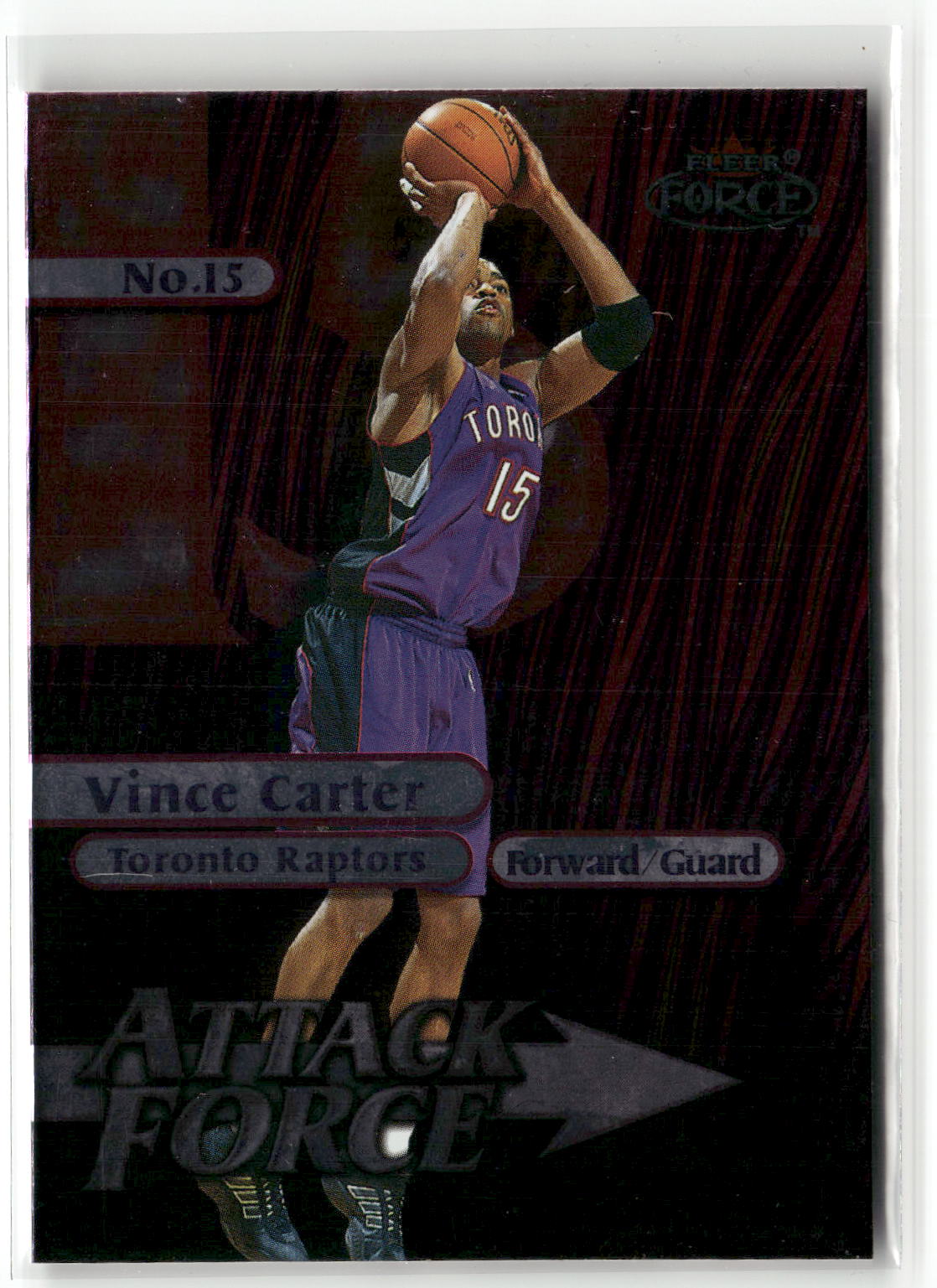 1999-00 Fleer Force #1 A Vince Carter Attack Force