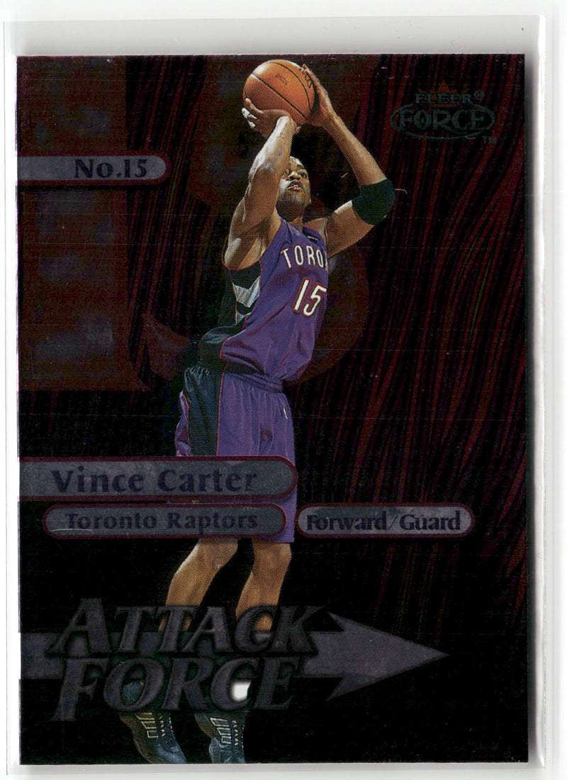 1999-00 Fleer Force #1 A Vince Carter Attack Force-1