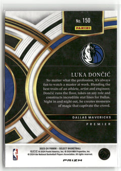 2023-24 Panini Select #150 Luka Doncic Tectonic Prizms-3