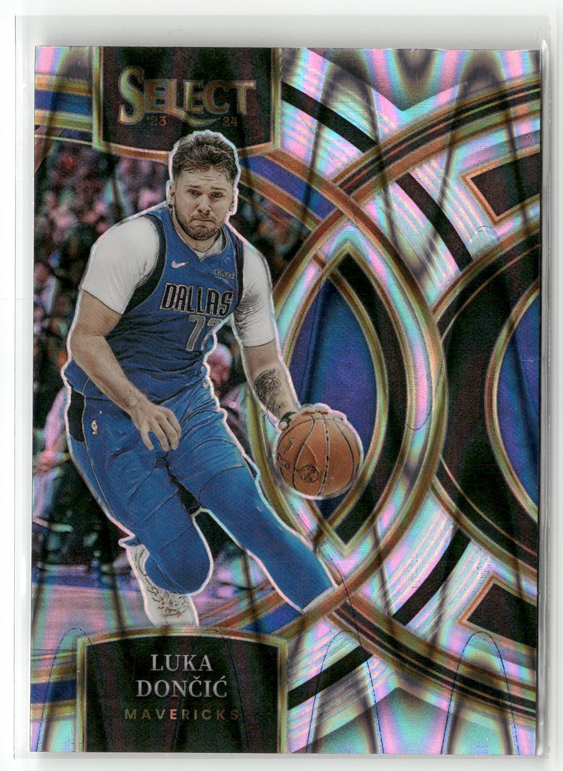 2023-24 Panini Select #150 Luka Doncic Tectonic Prizms-1