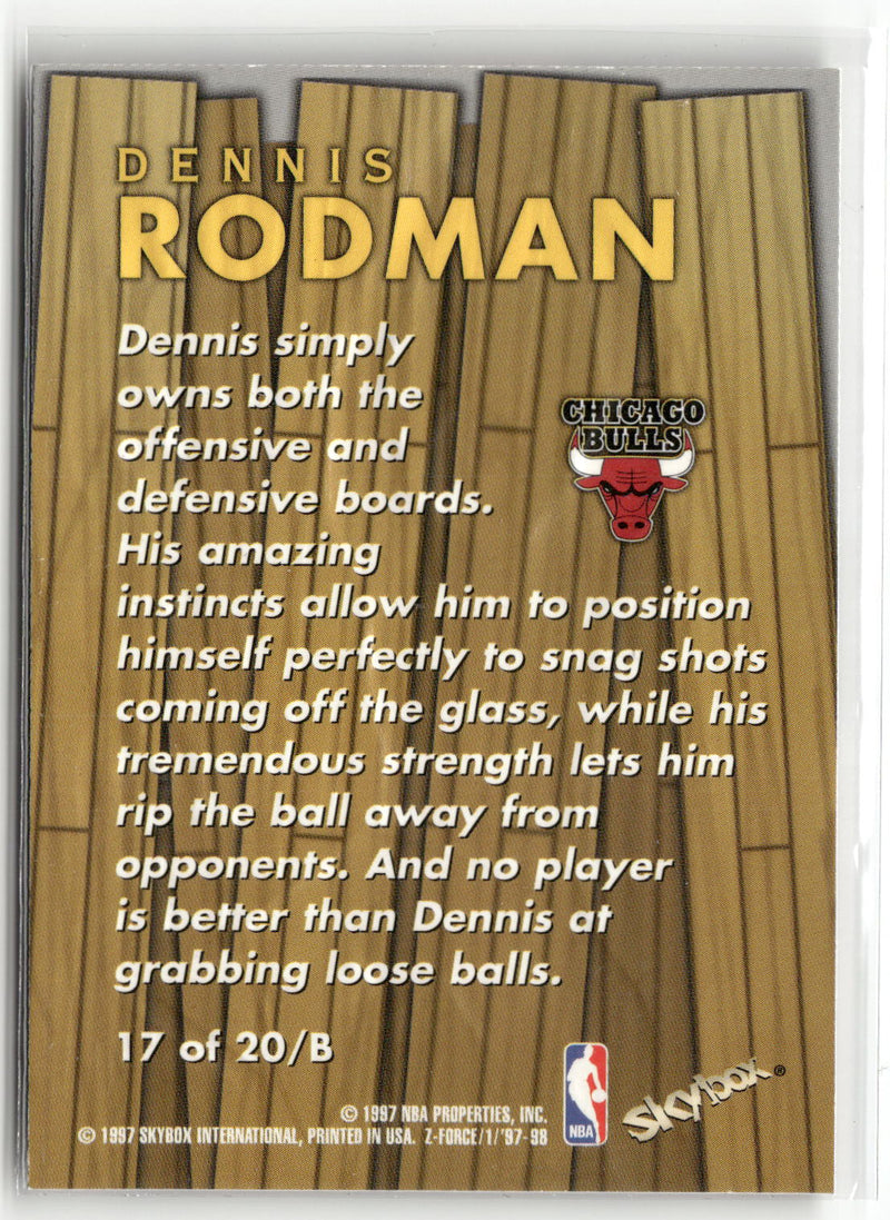 1997-98 SkyBox Z-Force #17 /B Dennis Rodman Boss-2